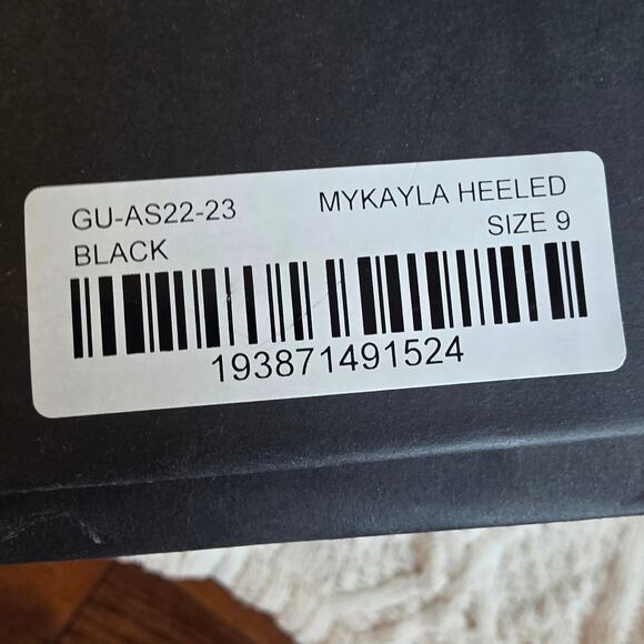 NIB Gabrielle Union Women's Mykayla Platform Slip On Heeled Mule‎ Size 9 Black - Picture 7 of 7